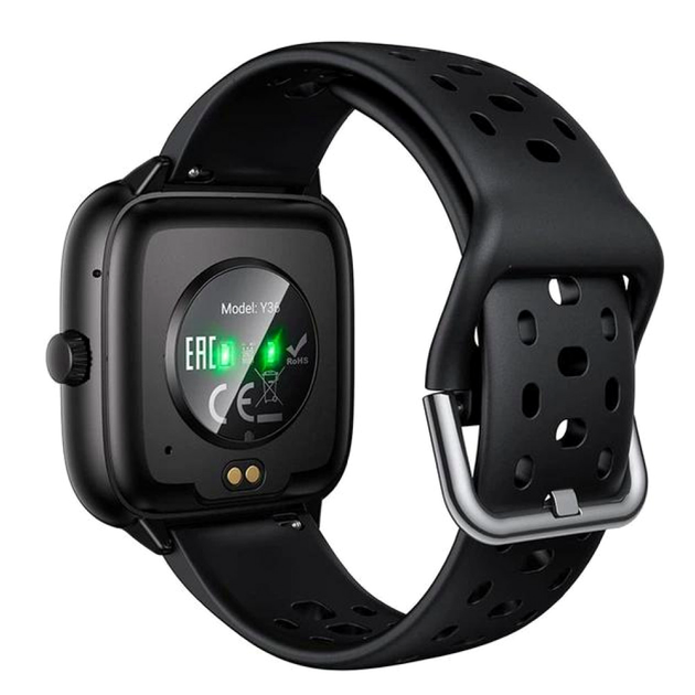 Розумний спортивний годинник HOCO Y36 чорні 1.72 дюйма Bluetooth 5.3 моніторинг пульсу SpO2 аналіз сну - зображення 2