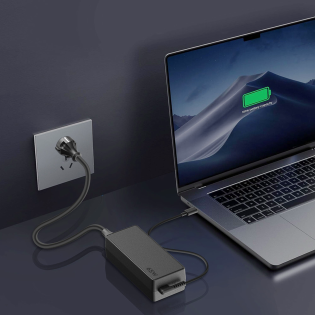 Адаптер USB C 65 Вт для ноутбука Earldom ET-PA01 UK - изображение 3
