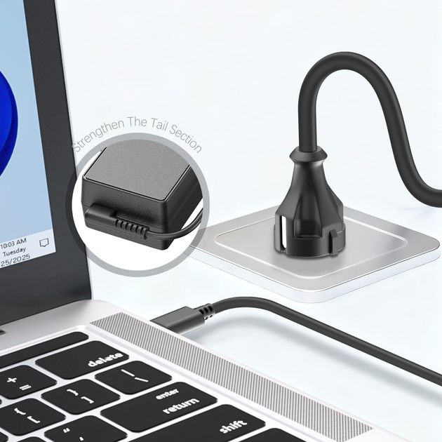 Адаптер USB C 65 Вт для ноутбука Earldom ET-PA01 UK - изображение 4