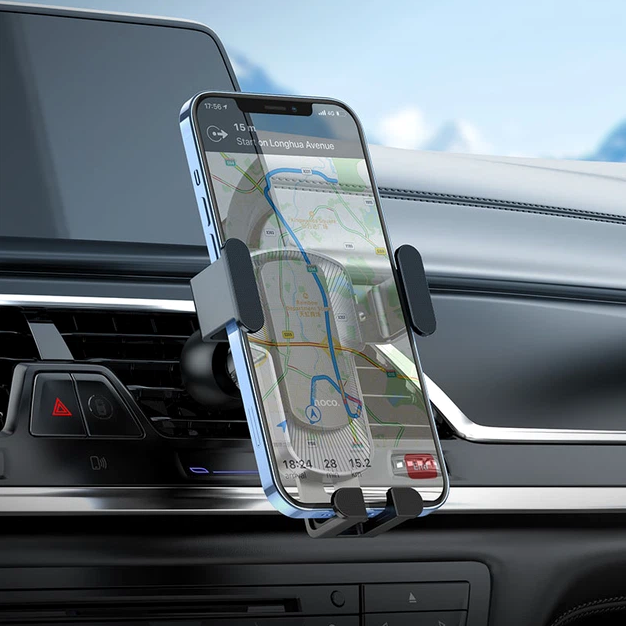 Автодержатель на воздуховод раздвижной для телефонов 4.5-7 дюймов ABS силикон Hoco CA103 черный - Фото 6 Автодержатель на воздуховод раздвижной для телефонов 4.5-7 дюймов ABS силикон Hoco CA103 черный - изображение 6