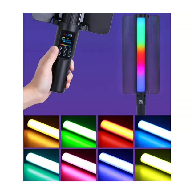 Лампа LED RGB-відеосвітло ручна ZGRL-2000RGB для студійного знімання - зображення 5