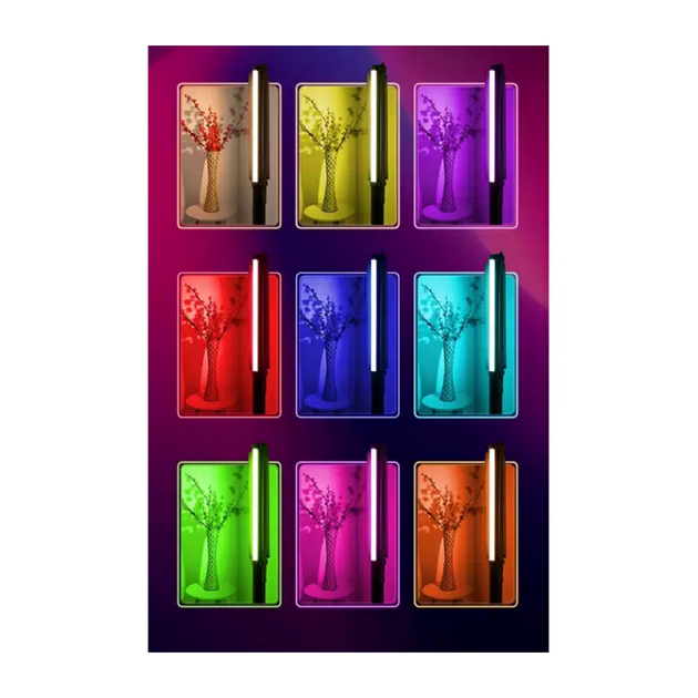 Лампа LED RGB-відеосвітло ручна ZGRL-2000RGB для студійного знімання - зображення 6