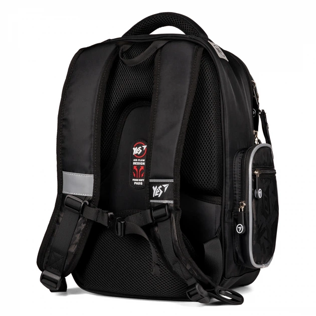 Рюкзак Yes Samurai 38x27x14 см 17 л чорний (559761) - зображення 5