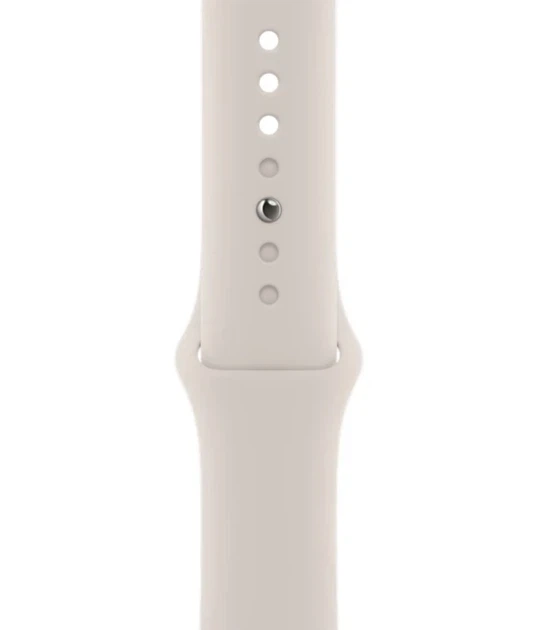 Силіконовий ремінець Sport Band для Apple Watch 38mm | 40мм | 41mm Starlight M/L - изображение 3
