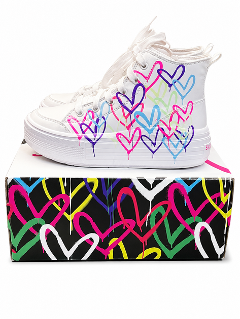 Кроссовки высокие для девочки Skechers Street x JGoldcrown 35 (22 см) 4068365731645 - Фото 5 Кроссовки высокие для девочки Skechers Street x JGoldcrown 35 (22 см) 4068365731645 - изображение 5