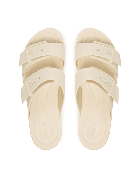 Жіночі крокси сандалі Crocs Brooklyn Buckle Low Cream (39-40, бежевий) - Фото 5 Жіночі крокси сандалі Crocs Brooklyn Buckle Low Cream (39-40, бежевий) - зображення 5