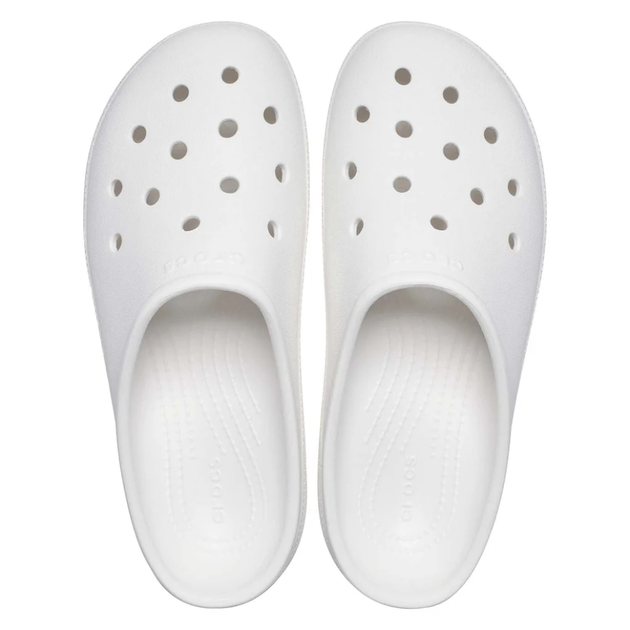 Жіночі крокси Crocs Classic Low Profile Clog White (37-38, білий) - изображение 4