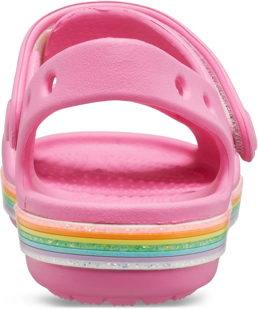 Дитячі крокси сандалії для дівчинки Crocs Crocband Imagination Sandal Pink (22/23, рожевий) - Фото 6 Дитячі крокси сандалії для дівчинки Crocs Crocband Imagination Sandal Pink (22/23, рожевий) - изображение 6