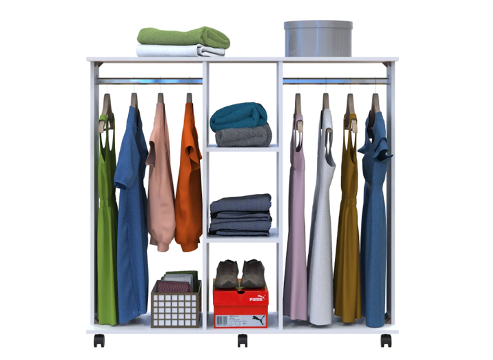 Гардеробна стійка Doros Д3 білий 130х40,6х121см (41510082) - Фото 3 Гардеробна стійка Doros Д3 білий 130х40,6х121см (41510082) - изображение 3