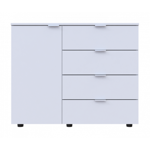 Комод Doros С1 41510028 Білий 100х38, 1х81, 2см (1782247288) - изображение 2