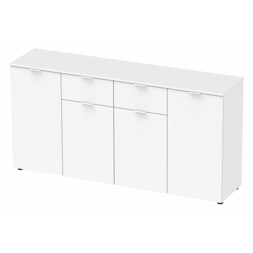 Комод Doros Рон 7 44900222 Білий 4 фасади, 2 шухляди 160х38х81см (1909474775) - зображення 4