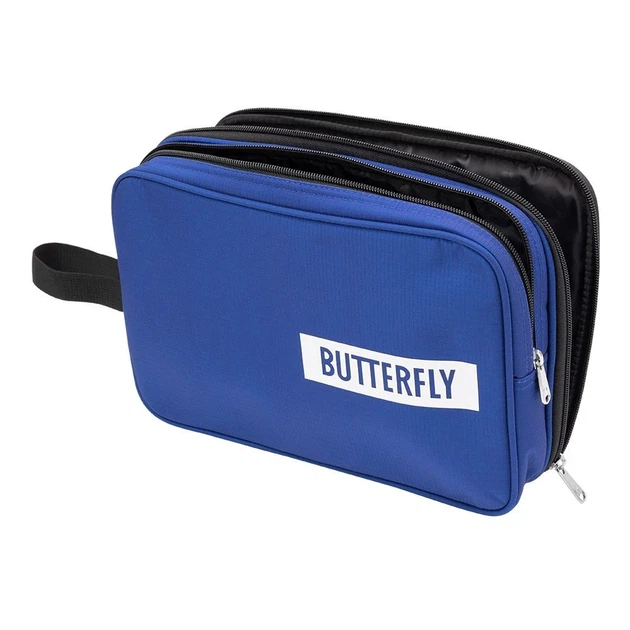 Чохол для ракетки настільного тенісу Butterfly Logo 100% поліестер 30x23 см синій - Фото 1 Чохол для ракетки настільного тенісу Butterfly Logo 100% поліестер 30x23 см синій - зображення 1