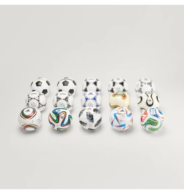 Набір міні-м'ячів adidas FIFA World Cup Historical Mini Ball Set Термополіуретан Білий - Фото 7 Набір міні-м'ячів adidas FIFA World Cup Historical Mini Ball Set Термополіуретан Білий - зображення 7