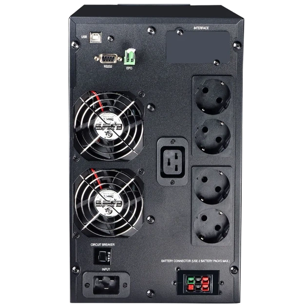 Источник бесперебойного питания Powercom MAC3000 Schuko LCD - изображение 2
