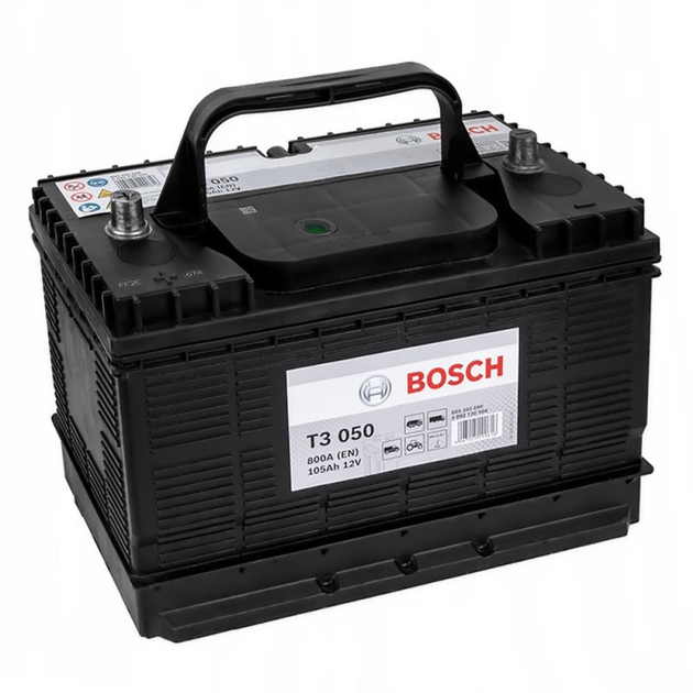 Автомобильный аккумулятор BOSCH ASIA T30 500 105Ah 800A L+ 0092T30500 - Фото 2 Автомобильный аккумулятор BOSCH ASIA T30 500 105Ah 800A L+ 0092T30500 - изображение 2