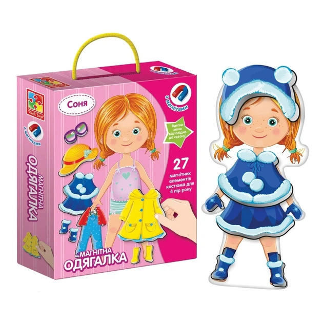 Настільна гра Vladi Toys Магнітна одягалка Соня (укр) ,VT3702-07 - зображення 2