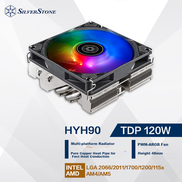 Кулер Silverstone HYH90-ARGB - изображение 4