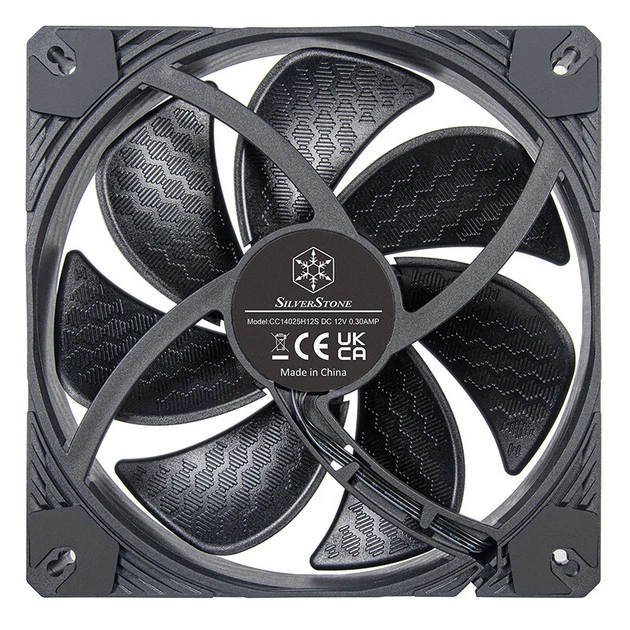 Вентилятор Silverstone Shark Black SF140B 140 мм PWM - зображення 7