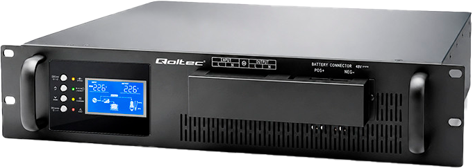 UPS Qoltec RACK 5kVA 5000W LCD (5901878539393) - Zdjęcie 2 UPS Qoltec RACK 5kVA 5000W LCD (5901878539393) - obraz 2