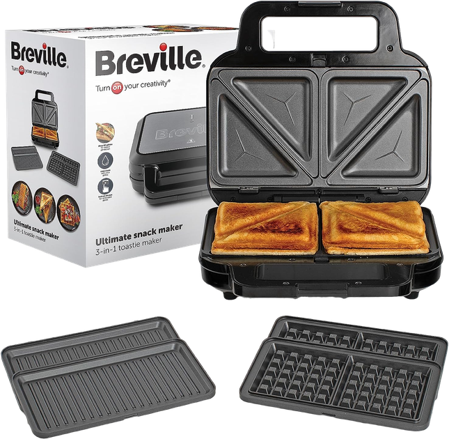 Opiekacz do kanapek Breville 3-in-1 Ultimate Snack Maker VST098X - Zdjęcie 1 Opiekacz do kanapek Breville 3-in-1 Ultimate Snack Maker VST098X - obraz 1