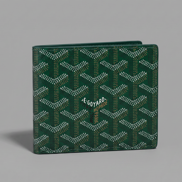 Гаманець Goyard монограмний чоловічий гаярд у фірмовій коробкці Гоярд зелений - Фото 1 Гаманець Goyard монограмний чоловічий гаярд у фірмовій коробкці Гоярд зелений - зображення 1