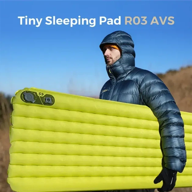 Килимок самонадувний Flextail Tiny Slleeping Pad, R03 AVS, розмір L (196 х 65 х 7 см), зелений - зображення 3