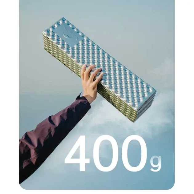 Килимок туристичний складаний одномісний IXPE Naturehike CNK2450WS044 з алюмінієвою плівкою, 195x60x1.8 см, оливковий - зображення 11
