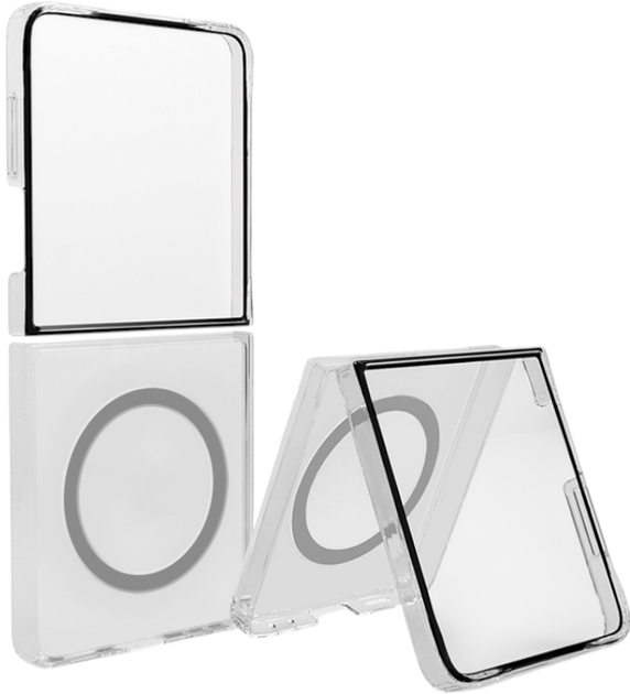 Etui na smartfon Samsung Clear Magnet Case do Samsung Galaxy Z Flip7 Transparent (GP-FFF766YCATW) - obraz 4