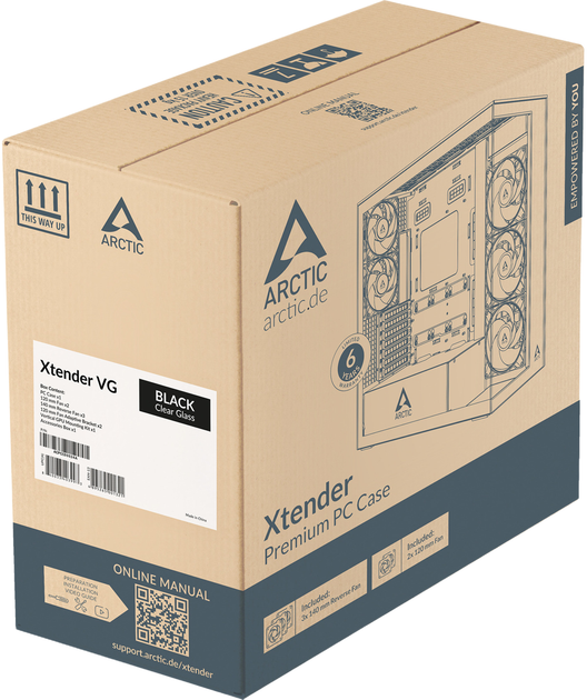 Obudowa Arctic Xtender VG Black (ACPCC00024A) - Zdjęcie 9 Obudowa Arctic Xtender VG Black (ACPCC00024A) - obraz 9