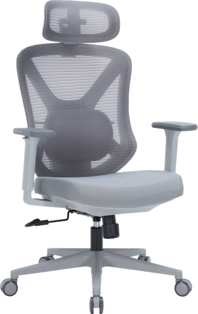 Офисное эргономичное кресло GT Racer B-5759 Gray/Gray - Фото 1 Офисное эргономичное кресло GT Racer B-5759 Gray/Gray - изображение 1