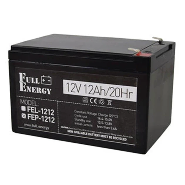Свинцево-кислотна акумуляторна батарея Full Energy FEP-1212 12 А•г 12В - Фото 1 Свинцево-кислотна акумуляторна батарея Full Energy FEP-1212 12 А•г 12В - зображення 1