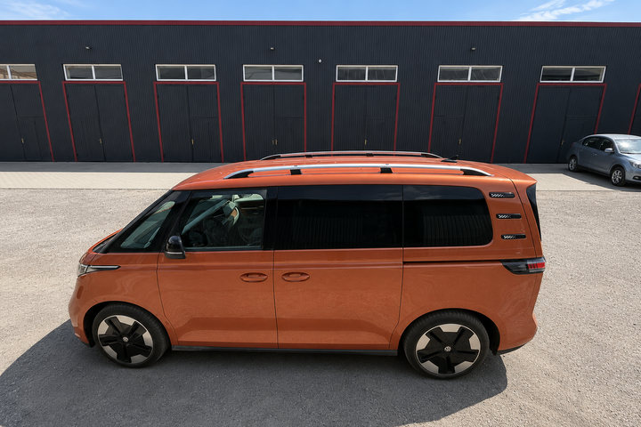 Хромированные Рейлинги (Турецкий Дизайн) Пластиковая ножка для Volkswagen ID BUZZ 2022- гг - изображение 3