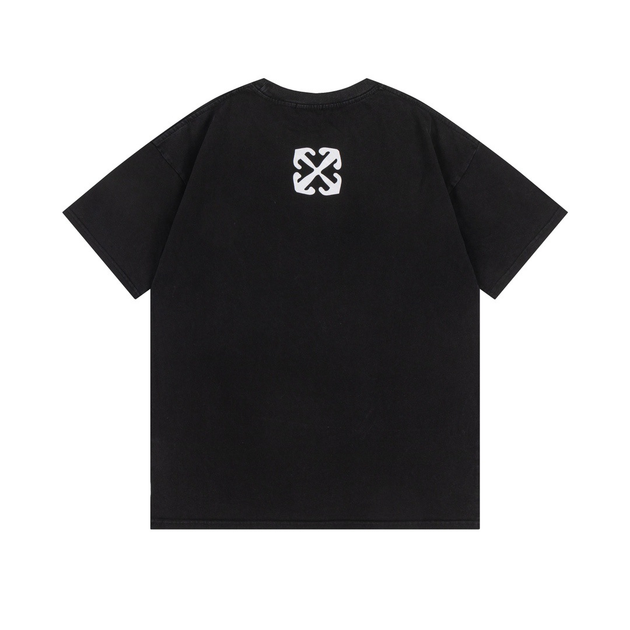 Футболка OFF-WHITE темно-сірий меланж L - зображення 2