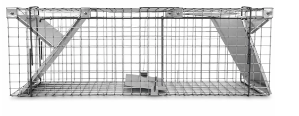 Живоловка проходная 84×21×26 см металическая ловушка для куниц ласок крыс и кошек оцинкованная сталь мышеловка капкан клетка - изображение 8