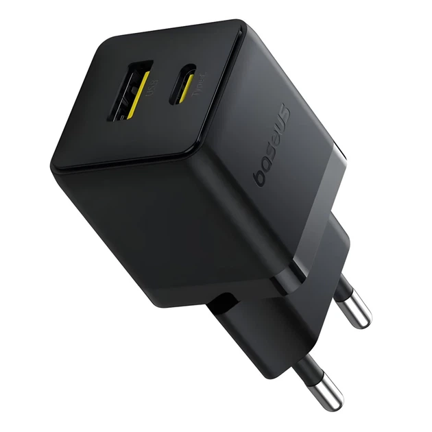 Сетевое зарядное устройство Baseus Palm PD/QC 30W USB-C | USB-A with USB-C to USB-C Cable 1 m Black (P1011160A113-01) - изображение 3