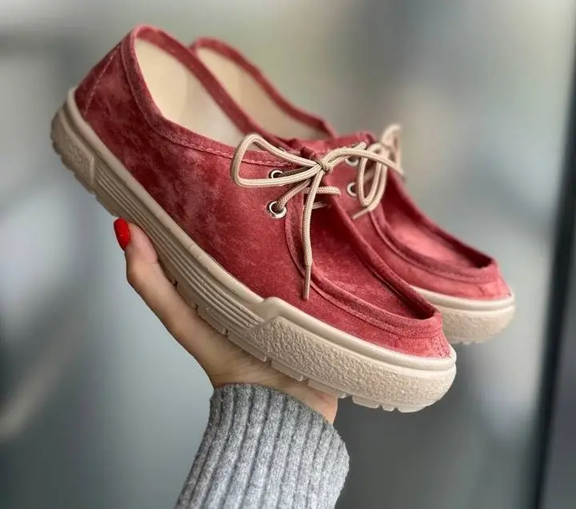 Жіночі велюрові мокасини MELANIA Premium Litma персикові (36–42 р.) 42 - изображение 2