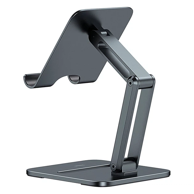 Держатель для планшета Baseus Desktop Biaxial металлический складной 13" серый (LUSZ000113) - изображение 3