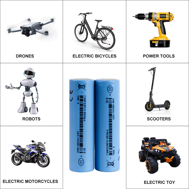 Акумулятор Li-ion 18650 EVE-35V 3500 мАг 3.6 В (2389) - зображення 3