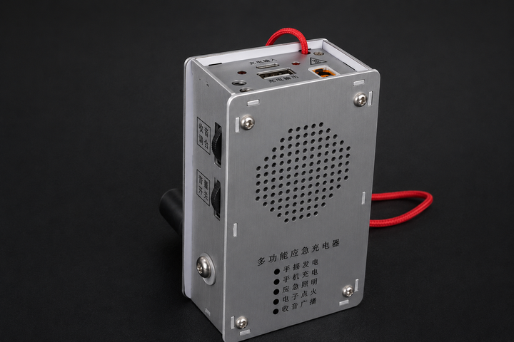 Аварийный генератор с ручным приводом USB Type-C FM/SW радио фонарик электроподжига (2382) - Фото 10 Аварийный генератор с ручным приводом USB Type-C FM/SW радио фонарик электроподжига (2382) - изображение 10