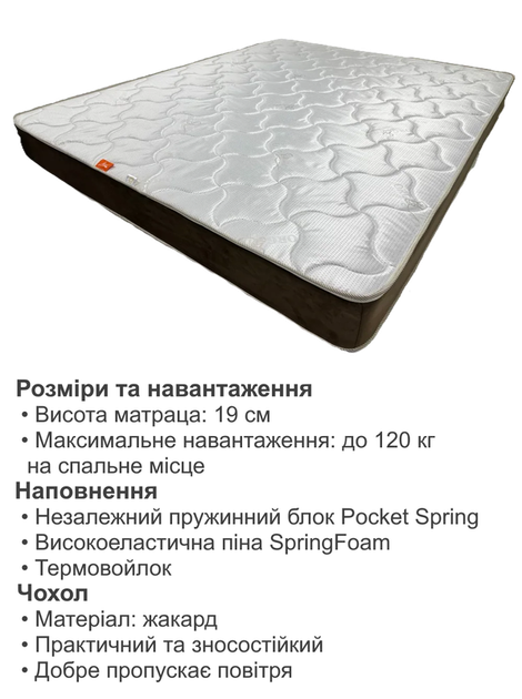 Ортопедический матрас Accent 80х190 см - изображение 6