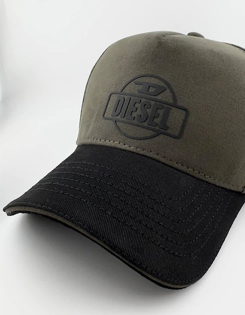 Мужская Бейсболка DIESEL, Кепка Тракер Олива с Черным Козырьком, Котон 100% размер L/XL (59-60 см) - изображение 3