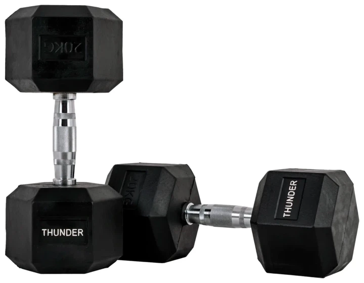 Гантель шестигранна THUNDER 20 кг (ISL_HEXAGONAL-DUMBBELLS-20KG) - Фото 1 Гантель шестигранна THUNDER 20 кг (ISL_HEXAGONAL-DUMBBELLS-20KG) - изображение 1