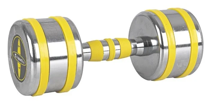 Гантель хромована inSPORTline Yellsteel 9 кг (ISL_20839) - Фото 1 Гантель хромована inSPORTline Yellsteel 9 кг (ISL_20839) - зображення 1