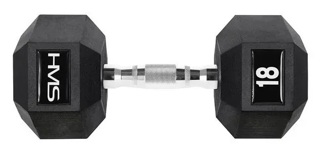 Гантель шестигранний HMS HEX PRO, 18 кг (ISL_5907695518115) - Фото 1 Гантель шестигранний HMS HEX PRO, 18 кг (ISL_5907695518115) - зображення 1