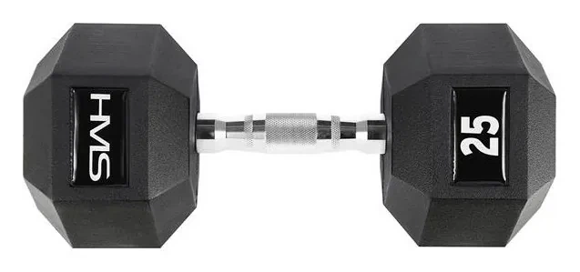 Гантель шестигранна HMS HEX PRO, 25 кг (ISL_5907695518146) - Фото 1 Гантель шестигранна HMS HEX PRO, 25 кг (ISL_5907695518146) - зображення 1