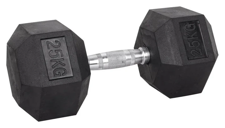 Гантель шестигранна inSPORTline Hexsteel 25 кг (ISL_22092) - Фото 1 Гантель шестигранна inSPORTline Hexsteel 25 кг (ISL_22092) - зображення 1