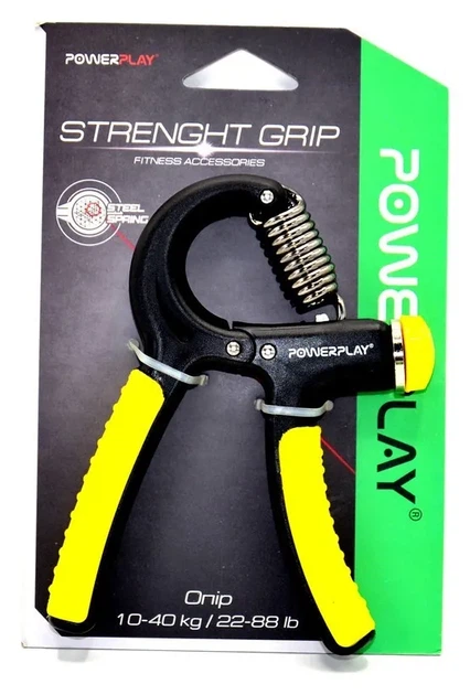 Еспандер кистьовий PowerPlay PP-4323 з регульованим навантаженням 10-40 кг. Strength Grip Чорно-жовтий (PP_PP_4323_Bl/Yellow) - зображення 10