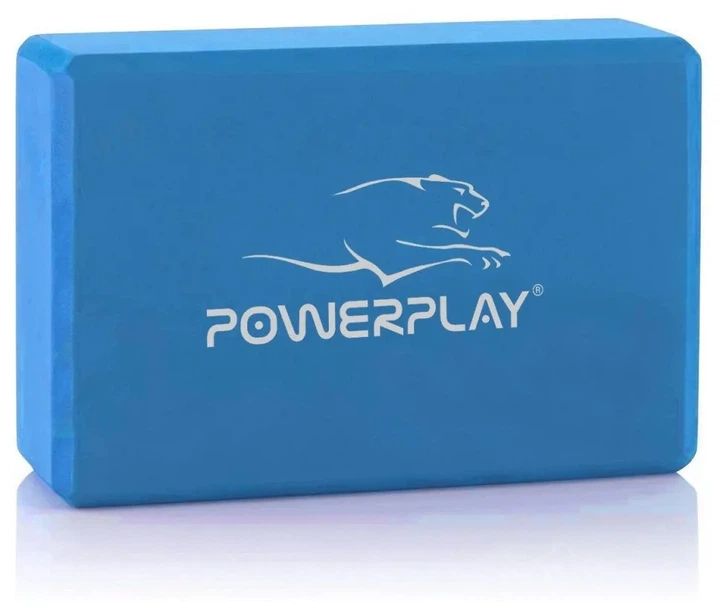 Блоки для йоги 2 шт. (пара) PowerPlay 4006 Yoga Brick EVA Сині (PP_PP_4006_Blue_2in) - зображення 2