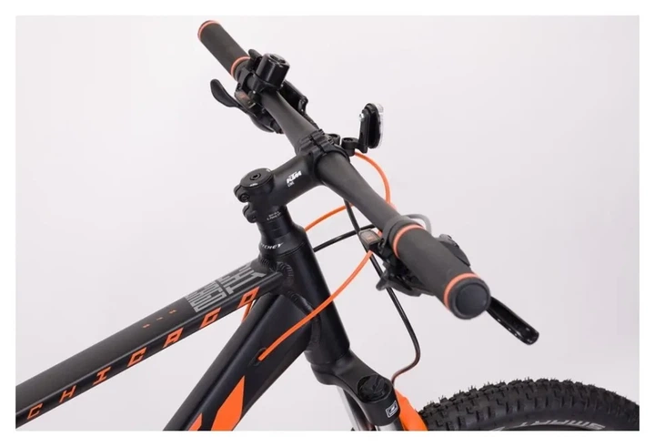 Велосипед KTM CHICAGO 272 27.5 " рама M / 43, чорний матовий (Помаранчевий), 2022 (SPT_22814113) - изображение 2