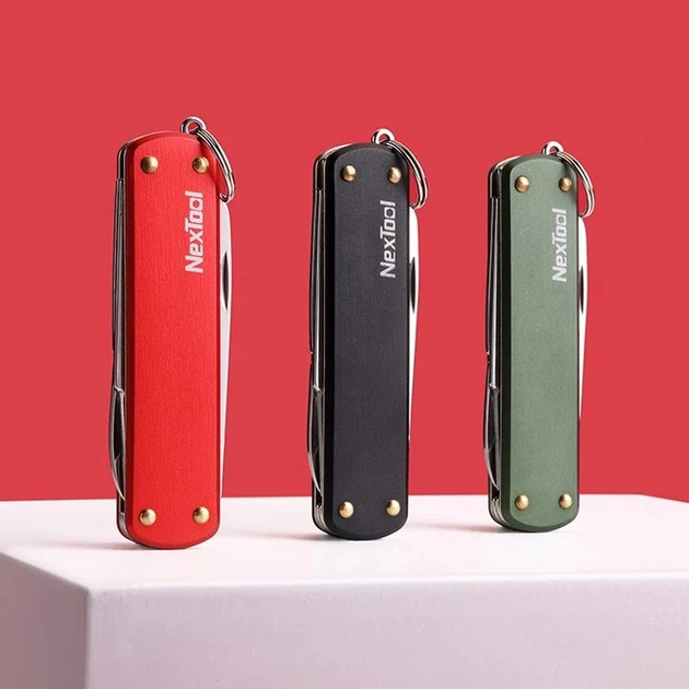 Мультитул Multi-function knife 10 в 1 ABS-пластик + сталь 75x20x19 мм зелёный - изображение 3